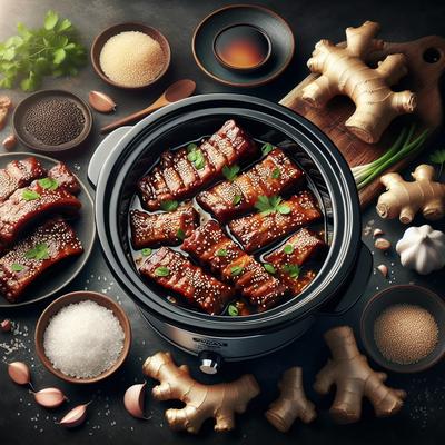 Image of Sesame Pork Ribs for the Crock Pot