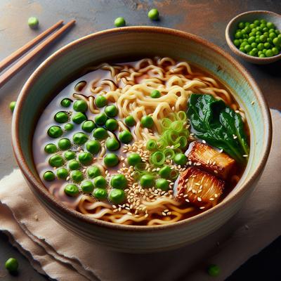 Image of Sesame Ramen with Green Peas