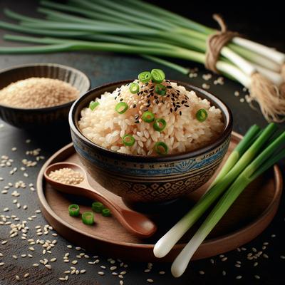 Image of Sesame Rice with Scallions
