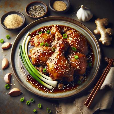 Image of Sesame Sauced Chicken Thighs