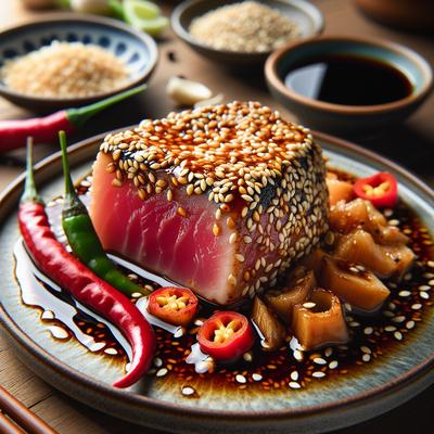 Image of Sesame Seared Tuna with Chilli and Soy Dressing