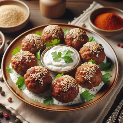 Image of Sesame Sour Cream Meatballs