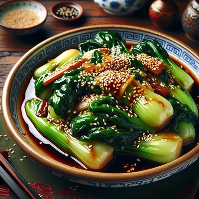 Image of Sesame Soy Braised Bok Choy