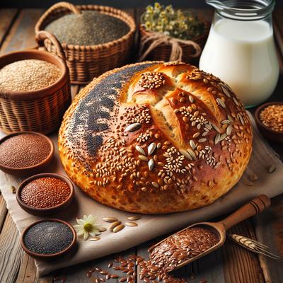 Image of Sesame Sunflower Poppy Flax Seed Buttermilk Bread