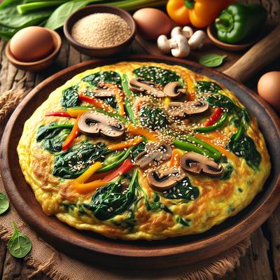Image of Sesame Vegie Omelet