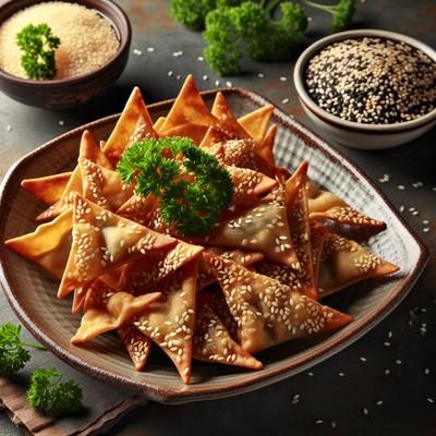 Image of Sesame Wonton Crisps