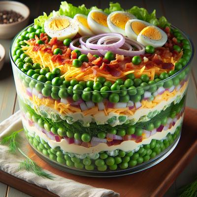 Image of Seven Layer Pea Salad