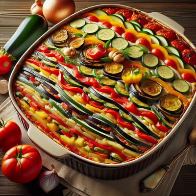 Image of Seven Layer Vegetable Casserole