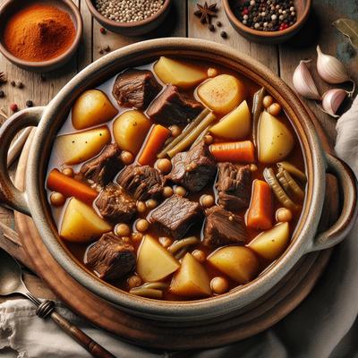 Image of Shabbat Chamin Cholent Meat and Potato Stew