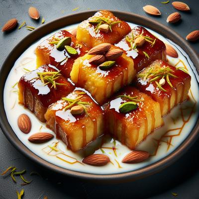 Image of Shahi Tukra Rich Bread Pudding