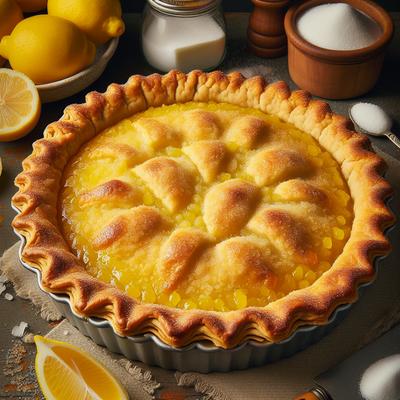 Image of Shaker Double Crust Lemon Pie
