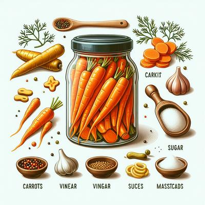 Image of Shaker Style Pickled Carrots