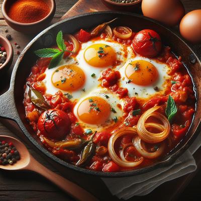 Image of Shakshuka Yemani Basted Eggs