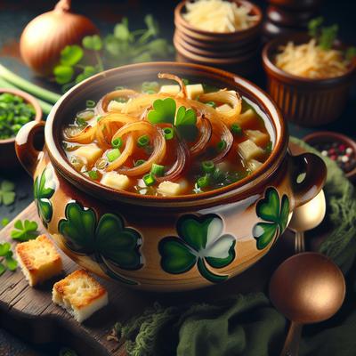 Image of Shamrock Irish Onion Soup