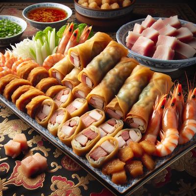 Image of Shanghai Pork and Shrimp Spring Rolls