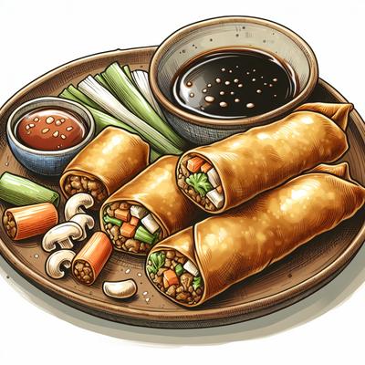 Image of Shanghai Spring Rolls or Egg Rolls