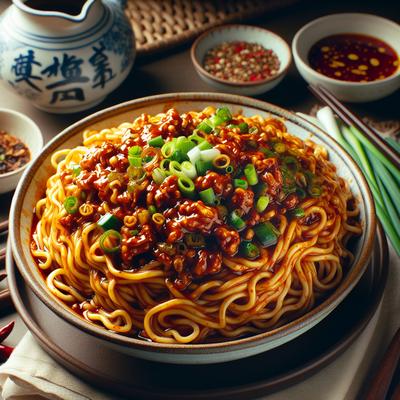 Image of Shanghai Style Noodles with Spicy Meat Sauce