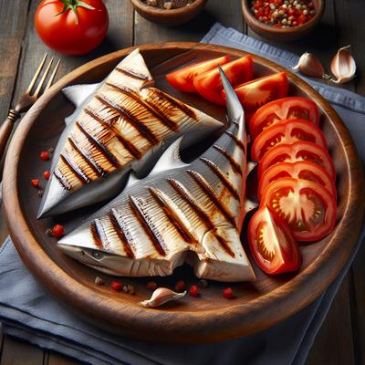 Image of Shark Steaks with Tomatoes
