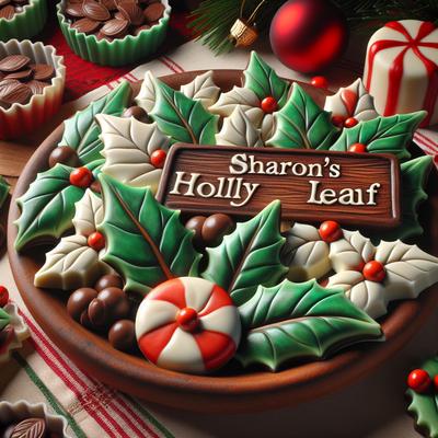 Image of Sharon's Holiday Holly Leaf Treats