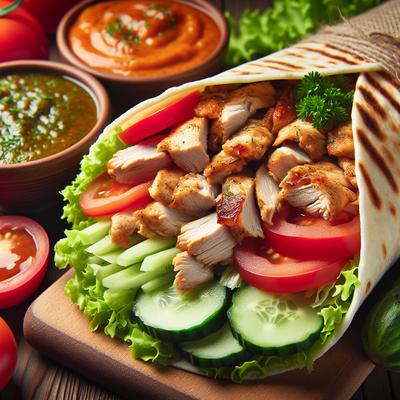 Image of Shawarma Djaj Chicken Shawarma Lebanon Middle East