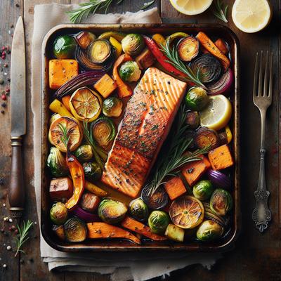 Image of Sheet Pan Salmon Dinner