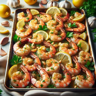 Image of Sheet Pan Shrimp Scampi