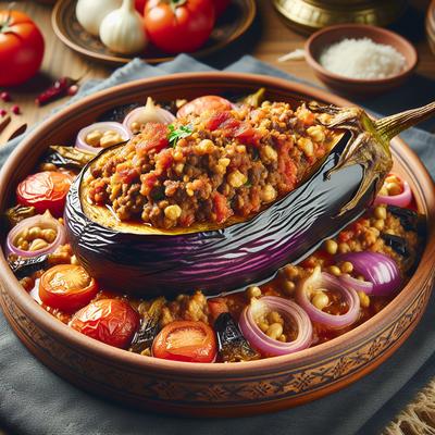 Image of Sheikh Al Mihshi Stuffed Eggplant Aubergine