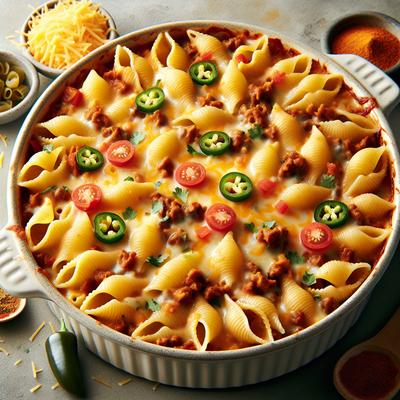 Image of Shells N Cheese Taco Casserole