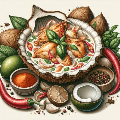 Image of Shells with Coconut Thai Chicken