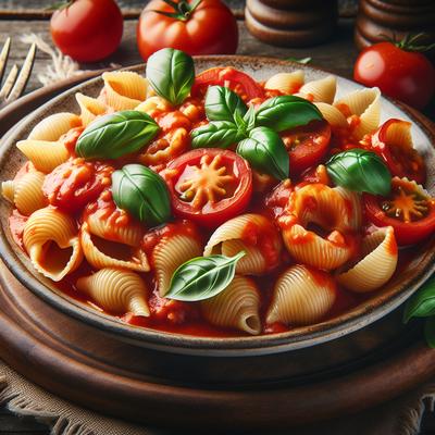 Image of Shells with Tomato Basil