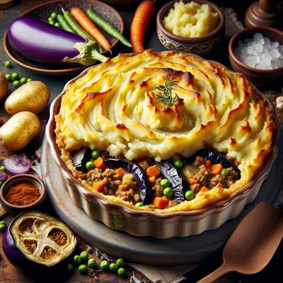 Image of Shepherd's Pie with Eggplant Aubergine