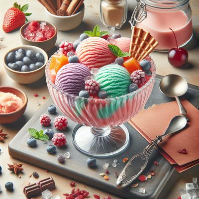 Image of Sherbet Dessert for Ice Cream Freezers