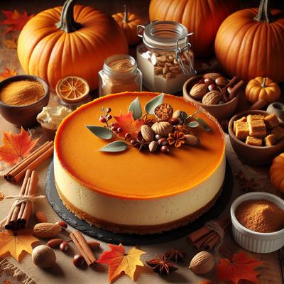 Image of Sherrie's Pumpkin Tofu Cheesecake