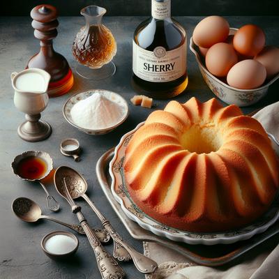 Image of Sherried Angel Cake Easy Make Ahead