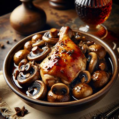 Image of Sherried Chicken and Mushrooms
