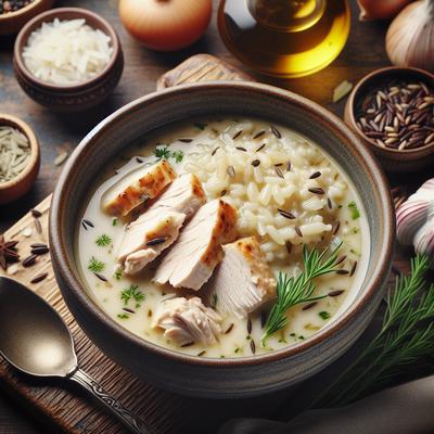 Image of Sherried Cream of Chicken and Wild Rice Soup