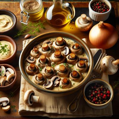 Image of Sherry Creamed Mushrooms
