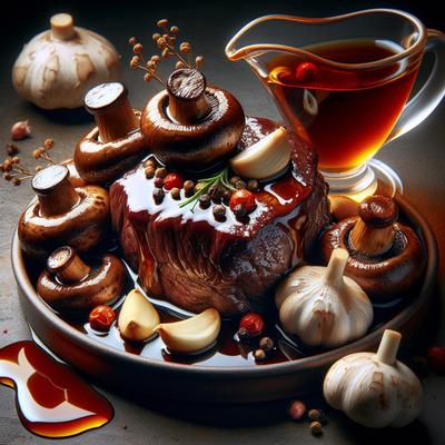 Image of Sherry Garlic Beef and Mushrooms
