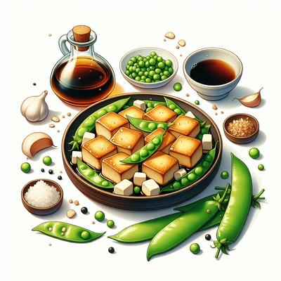 Image of Sherry Tofu with Snow Peas