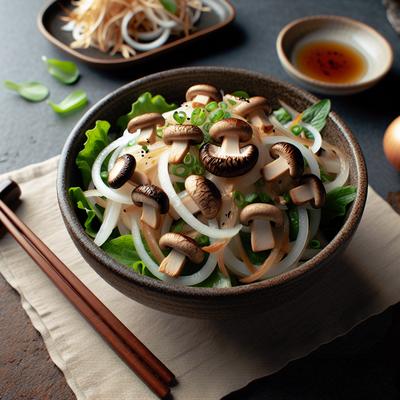 Image of Shiitake Mushroom and Onion Salad