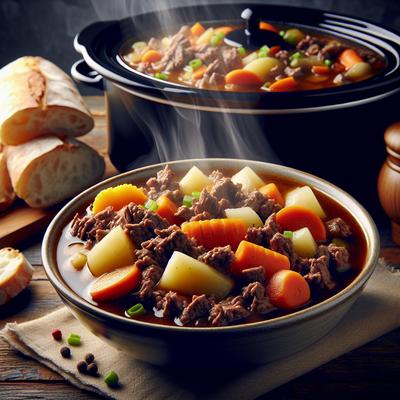 Image of Shipwreck Ground Beef Stew for the Crock Pot