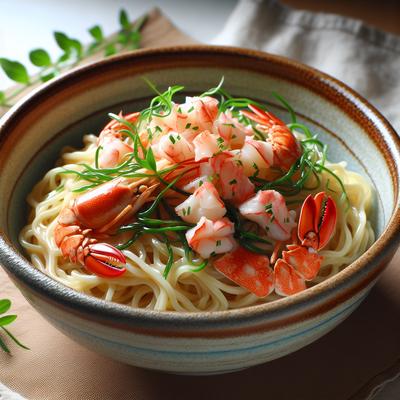 Image of Shirataki Noodles with Lobster Flakes and Fresh Tarragon