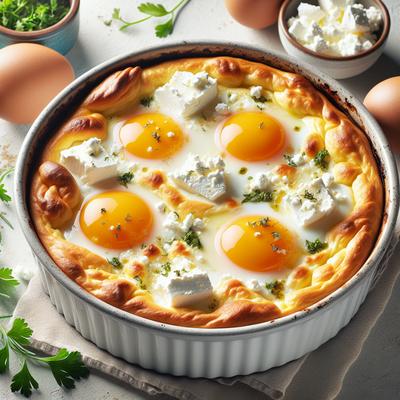 Image of Shirred Eggs with Feta