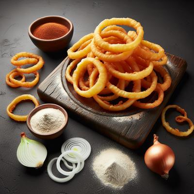 Image of Shoestring Onion Rings and Batter