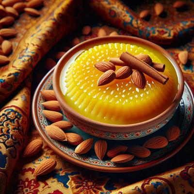 Image of Sholeh Zard Persian Iranian Dessert