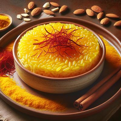 Image of Sholeh Zard Saffron Rice Pudding