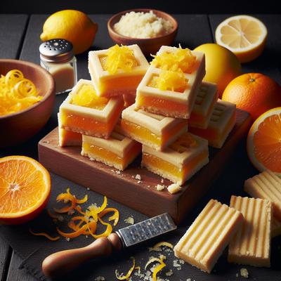 Image of Shortbread Citrus Lemon and Orange Bars