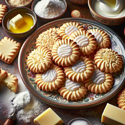 Image of Shortbread Sugar Cookies with Icing