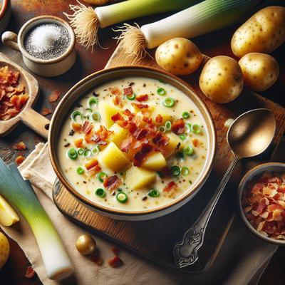 Image of Shortcut Potato Leek Soup with Bacon 5fix