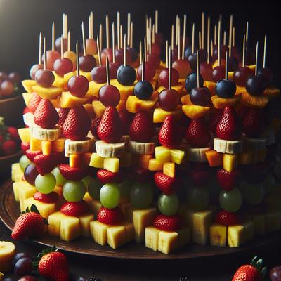 Image of Showy but Simple Fruit Kabobs Perfect for a Party